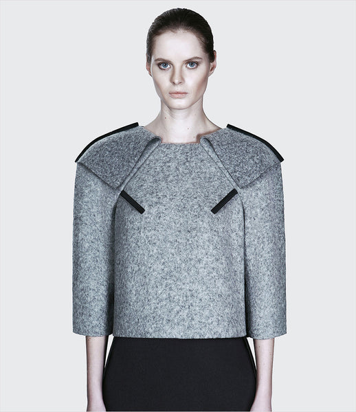 Dzhus_sweatshirt_clothing_made_to_order_wool_gray_boxy_turnback_corners_raglan_sleeves_structural_fashion_kidsofdada