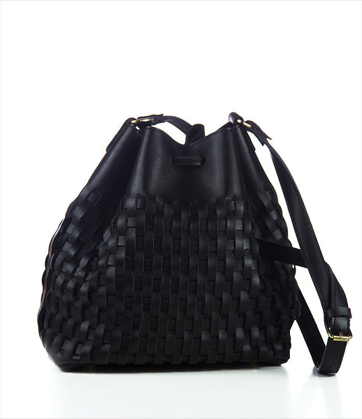 Elena_Athanasiou_shoulderbag_accessory_handmade_woven_recycled_leather_black_bucket_fashion_kidsofdada