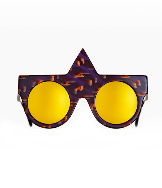 Fakoshima_sunglasses_accessory_under_300_Italian_acetate_brown_purple_geometric_shape_round_lenses_futuristic_fashion_kidsofdada