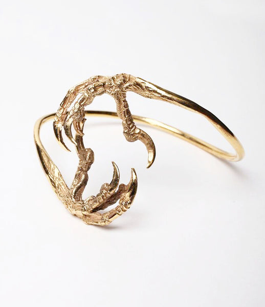 Reo_jewels_jewelry_jewellery_armlet_claws_crow_gold_plated_sterling_silver_bangle_kidsofdada