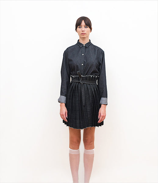 Vassiliki-Charitou_model_skirt_shirt_back_denim_blue_grey_front_fashion_womesnwear_kidsofdada