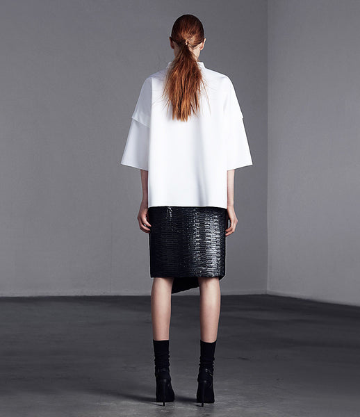 Arethè_Stockholm_sweatshirt_clothing_under_150_white_3/4_sleeves_urban_edgy_fashion_kidsofdada