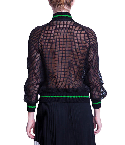 Chikimiki_bomber_jacket_clothing_cotton_silk_black_green_embellishments_purple_beads_Swarovski_pearls_whimsical_sophisticated_kidsofdada