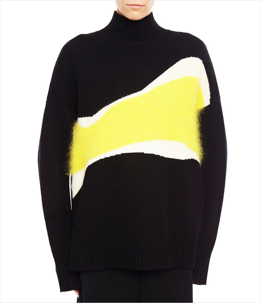 Chikimiki_sweater_clothing_under_500_wool_multicolored_geometrical_design_yellow_stripe_whimsical_sophisticated_fashion_kidsofdada