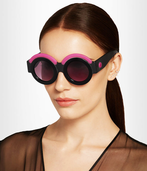 Fakoshima_sunglasses_accessory_under_300_Italian_acetate_pink_black_round_lenses_futuristic_fashion_kidsofdada
