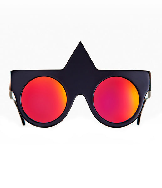 Fakoshima_sunglasses_accessory_under_300_Italian_acetate_black_red_geometric_shape_round_lenses_futuristic_fashion_kidsofdada