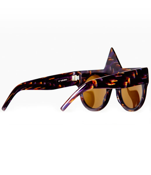 Fakoshima_sunglasses_accessory_under_300_Italian_acetate_brown_purple_geometric_shape_round_lenses_futuristic_fashion_kidsofdada