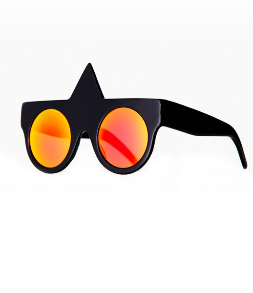 Fakoshima_sunglasses_accessory_under_300_Italian_acetate_black_red_geometric_shape_round_lenses_futuristic_fashion_kidsofdada