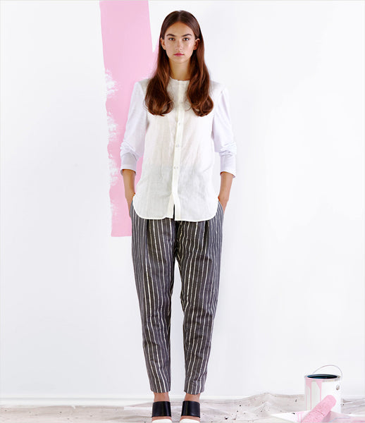 Andrew_Coimbra_button-down_shirt_collarless_frayed-edge_white_blue_bamboo_cotton_handmade_basic_womens_mens_clothing_fashion_kidsofdada