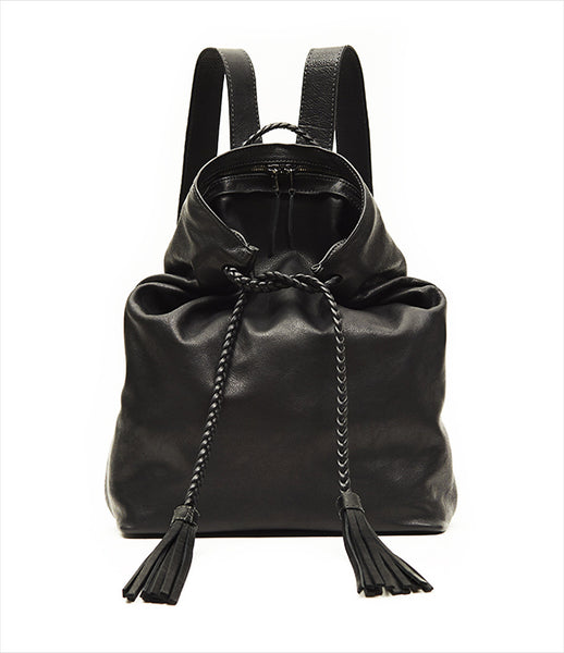 Moses_Nadel_backpack_accessory_handmade_made_to_order_leather_black_braided_tassels_versatile_urban_fashion_kidsofdada