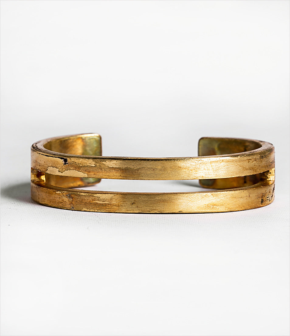 アクセサリー Parts of Four SLIT B RACELET BRASS M Brass Bracelets – Parts of Four
