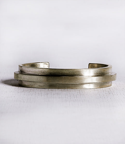 Parts_of_Four_bracelet_jewelry_handmade_made_to_order_matte_sterling_rounded_ridge_chunky_fashion_kidsofdada