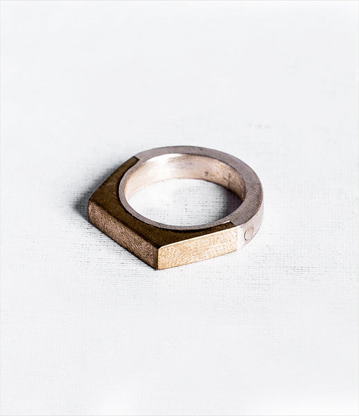 Parts_of_Four_ring_jewelry_handmade_made_to_order_matte_sterling_brass_geometric_faceted_chunky_kidsofdada