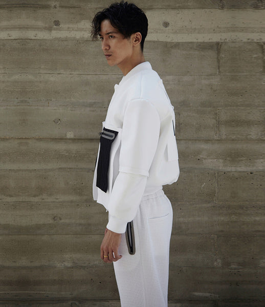 Path_neoprene_bomber_jacket_405_oversized_white_pinstripe_pockets_slits_mens_fashion_kidsofdada