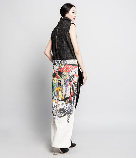 Sojin_Park_pants_two-way_handprinted_wool_multi_artistic_statement_zip_Kids-of-Dada