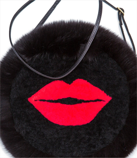 Blood&Honey_black_real_fur_clutch_shoulder_bag_adjustable_strap_425_round_statement_luxury_chic_kitsch_fashion_womens_womenswear_kidsofdada
