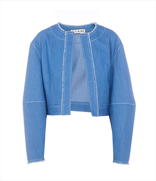 FLOW_the_label_denim_cropped_jacket_balloon_sleeve_raw-edge_frayed-edge_womenswear_fashion_200_kidsofdada