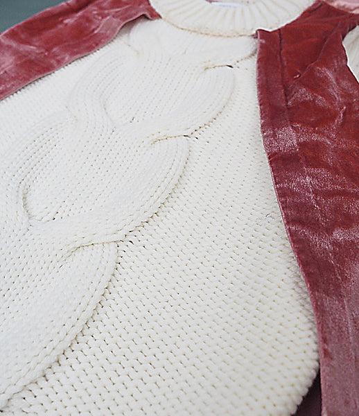 Matt_Hui_vest_clothing_handmade_merino_wool_pink_sleeveless_velvet_back_panel_turtle_neck_edgy_kidsofdada