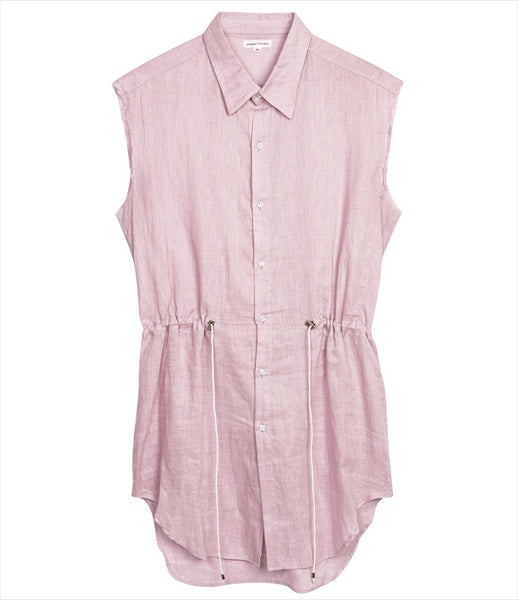 Andrew_Coimbra_smock_sleveless_blue_rose_lavender_tie-waist_drawstring_button-down_top_unisex_womens_mens_fashion_clothing_kidsofdada